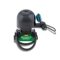Produktbild: CONTEC Fahrrad-Klingel Diamond Bing, Bike-Glocke, Bell, Gummi-Ring, 26 mm Durchmesser, Universal-Halterung, verstellbar, laut, Messing, schwarz blau, klein