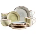 Produktbild: Mäser Kombiservice, Olivgrün, Blaugrau, Keramik, 16-teilig, 390 ml, Essen & Trinken, Geschirr, Geschirr-Sets, Kombiservice