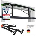 Produktbild: DH FitLife Klimmzugstange Türrahmen ohne Bohren & Schrauben | Pull up bar Doorway | Türreck zum Einhängen für Rückentraining | inkl. Schlingentrainer
