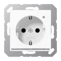 Produktbild: Jung A1520-OWWLNW Schutzkontakt-Steckdose mit LED-Orientierungslicht, 16 A 250 V ~, SAFETY+, Thermoplast, Serie AS/A, alpinweiß