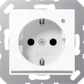 Produktbild: JG A1520-O LNW - Steckdose, Serie A, Safety-Plus, Orientierungslicht, alpinweiß