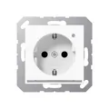 Produktbild: Jung A1520-OWWLNW SCHUKO-Steckdose mit LED-Orientierungslicht Serie AS/A alpinwe