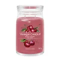 Produktbild: Yankee Candle Signature Duftkerze ; große Kerze mit langer Brenndauer „Black Cherry“ ; Soja-Wachs-Mix