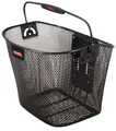 Produktbild: Vorderradkorb Klickfix Uni Korb feinmaschig schwarz ohne Lenkeradapter