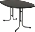 Produktbild: Gartentisch - Grau - Mecalit - Metallgestell - 140 x 90 cm - klappbar