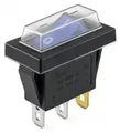Produktbild: Wippschalter Beleuchtet bei 230V, 15A Geräteschalter mit Wasserdichter Abdeckung