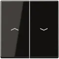 Produktbild: JUNG Wippe f. Jalousie- A 595 P SW Schalter/Taster schwarz (A595PSW)