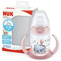 Produktbild: NUK First Choice+ Trinklernflasche | 6–18 Monate | 150 ml | Temperature Control Anzeige | Anti-Colic-Ventil | auslaufsichere Trinkschnabel | Ergonomische Griffe | BPA-frei | Disney Winnie Puuh rosa