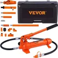 Produktbild: VEVOR Hydraulischer Wagenheber Luftpumpe 4 t, Lufthydraulischer Heber 125 mm Hub Rot, inkl. 80 / 130 / 210 / 415 mm Verlängerungsstange, Elektrost...