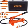 Produktbild: VEVOR Hydraulischer Wagenheber Luftpumpe 4 t, Lufthydraulischer Heber 125 mm Hub Rot, inkl. 80 / 130 / 210 / 415 mm Verlängerungsstange, Elektrostatisches Pulversprühen Autoreparatur