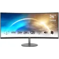 Produktbild: MSI PRO MP341CQDE Office Monitor - QHD Curved Panel, 100 Hz, Lautsprecher, WQHD Auflösung 3.440 x 1.440 | Reaktionszeit 1ms 9S6-3PB2CT-005 | -042