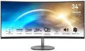 Produktbild: MSI PRO MP341CQDE Curved Monitor 86,36 cm (34 Zoll) 9S6-3PB2CT-005