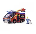 Produktbild: SIMBA Spielzeug-Feuerwehr Feuerwehrmann Sam Jupiter Feuerwehrauto mit Licht & Sound, 32 cm, (Feuerwehrfahrzeug-Set, Feuerwehrauto, Rettungshund Schnuffi, Wasserpfeile und 2 AAA-Batterien), 360°-Licht, Sirene, Drehleiter, Wasserpfeile, Spielfiguren