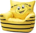 Produktbild: MAGMA Sitting Point only by Sitzsack Kindersessel mit Maskottchen Emma von BVB Borussia Dortmund VIP Lizenz, EPS-Füllung, nachfüllbar – Fanartikel Möbel