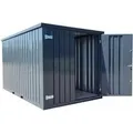 Produktbild: LagercontainerXXL 4m Lagercontainer mit Doppeltür & Doppelverriegelung RAL7016 Anthrazitgrau 3,88x2,14x2,09