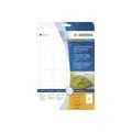 Produktbild: HERMA - Selbstklebende Folienetiketten - durchsichtig - 21,2 x 45,7 mm 1200 Etikett(en) (25 Bogen x 48) (8016)