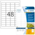 Produktbild: HERMA Folienetiketten 8016 transparent 45,7 x 21,2 mm, 25 Blatt