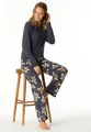 Produktbild: Schiesser Schlafanzug Comfort Nightwear (2 tlg) Baumwollmischung, Rundhalsausschnitt, langärmelig