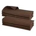 Produktbild: Gariella 6X Geschirrtuch aus 100% Baumwolle Waffel-Piqué in Dunkel-braun/Schokolade