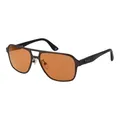 Produktbild: BMW Sonnenbrille Gunmetal Orange Spiegel Herren Pilot-Aviator BW0043-H 09U 57mm