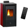 Produktbild: Luft- Pelletofen Anita 9,4 kW Sannover bordeaux