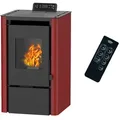 Produktbild: Luft- Pelletofen Anita 7,6 kW Sannover bordeaux