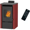 Produktbild: Sannover - Luft- Pelletofen Anita 7,6 Kw Bordeaux