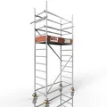 Produktbild: ALTEC Rollfix® 2.0 400 | 4m Arbeitshöhe | bremsb. Lenkrollen (Ø150mm) | Wandanker | Made in Germany | TÜV | belastbar 200kg/m² | Norm - DIN EN 1004-1 | Alu Arbeitsgerüst | Baugerüst | Fahrgerüst