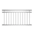 Produktbild: Mucola Balkongeländer Edelstahl V2A 90x156 cm – Stabgeländer mit 12 Füllstäben und Handlauf Ø 3,8cm | rostfreies Treppengeländer für Balkon, Treppe und Fensterbrüstung, pflegeleicht und langlebig