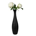 Produktbild: Bodenvase 40 cm MODERN BLACK - Keramik Flaschenvase in schwarz, Formano Dekovase
