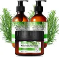 Produktbild: Haarpflege Haarwachstum Vegan Rosmarin Set: 300 ml Shampoo+ 300ml Conditioner+ 50g Haarmaske