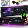 Produktbild: Autoradio Bluetooth Freisprecheinrichtung Fernbedienung 1 DIN MP3 Player 2 USB Musikspielen Aufladen FM Radio Tuner MP3 AUX RDS MicroSD 4x60W RGB Reto