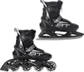 Produktbild: 2in1 Raven Inline Skates Profession Black 35-39 verstellbar