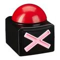 Produktbild: Buzzer Quizbuzzer Spielbuzzer rot 200 g Party Buzzer batteriebetrieben