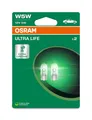 Produktbild: 2x Stück W5W 12V W2.1x9.5d 5W ULTRA LIFE Doppelpack OSRAM Auto Glühbirne.