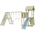 Produktbild: OutdoorToys Spielturm Roskilde mit Trapezstange Eisblau