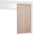 Produktbild: Holzoptik Lamellenwand für Pergola | aus Aluminium | 3 Maße