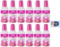 Produktbild: 12 x Giardino dei Sensi Romantischer Orchideenduft für Damen – Intensive und feminine aromatische Noten 100 ml + 1 Packung Talkum Felce Azzurra gratis, Beutel mit 100 g