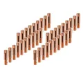 Produktbild: STAHLWERK Stromdüsen M6x25 in 1,0 mm 40er Set - Kontaktdüsen, MIG MAG Verschleißteile Set, AK15, MB15, AK14, MB14, Schweißzubehör für Schweißbrenner