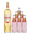 Produktbild: Lillet Blanc (17% vol, 0,75l) + 6x Schweppes Wild Berry (0,2l inkl 0,60€ Pfand)