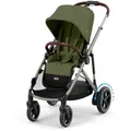 Produktbild: cybex Gold Kinderwagen e-Gazelle S, Waldgrün, 66x100x94.5-107.5 cm, CE, Feststellbremse, Federung, Elektromotor, abnehmbarer Schutzbügel, Baby on Tour, Kinderwagen, Kombikinderwagen