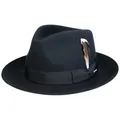 Produktbild: Stetson Filzhut (1-St) Wollfilzhut mit Ripsband blau 61 cm