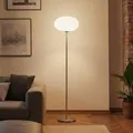 Produktbild: Lindby Stehlampe Sonika, 175 cm, nickelfarben, Glas, E27