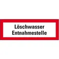 Produktbild: Schild I Feuerwehrschild Löschwasser Entnahmestelle, Aluminium, 420x148mm, DIN 4066