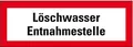 Produktbild: LEMAX® Feuerwehrschild Löschwasser Entnahmestelle, Aluminium, 420x148mm