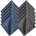 Produktbild: Romon Brillenputztücher, 10 Stück Mikrofaser Reinigungstücher Brillenputztuch für Brillen 20 * 20cm Wiederverwendbar Mikrofasertücher Brillenputztuch für Gläser Kamera Objektiv Bildschirme Tablet