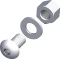 Produktbild: alfer Linsenkopfschrauben-Set M5 x 12 mm, 20 Stück Schrauben Linsenschrauben
