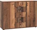 Produktbild: FORTE Kommode Tempra, Kommode, 2 Türen, 5 Schubkästen, viel Stauraum, Breite 108,8 cm