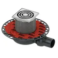 Produktbild: Ablaufset DN 50 superflach Rost 100x100mm Edelstahl 3601100
