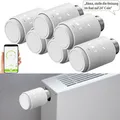 Produktbild: revolt 6er-Set programmierbare WLAN-Heizkörperthermostate, App, Sprachbefehl